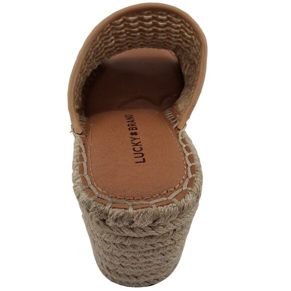 Lucky Brand Cabriah Wedge Size 6.5 Woven Wedge Espadrille Wedge 4 Inch Heel Shoe - Picture 10 of 10